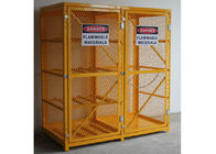 Vented Gas  Cylinder Storage Cabinets 8 Horizontal 9 Vertical 5 Shelves Yellow Color supplier