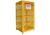 Industrial Wire Mesh Propane Tank Storage Cabinet , Oxygen Acetylene Storage Cages supplier