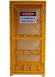 Industrial Wire Mesh Propane Tank Storage Cabinet , Oxygen Acetylene Storage Cages supplier