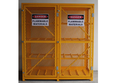 Double Door 65 Inch 16 Cylinder Storage Cabinet Wire Cage Storage Lockers Horizontally supplier