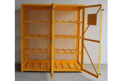 Double Door 65 Inch 16 Cylinder Storage Cabinet Wire Cage Storage Lockers Horizontally supplier