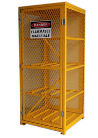 Extra 72” Lockable Gas Bottle Storage Cabinet , Propane Tank Storage Cage 4 Shelves supplier