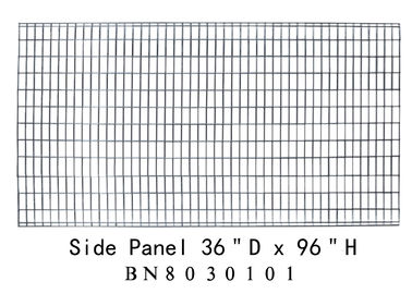 High Strength Tool Crib Cage , Steel Mesh Storage Cages 96” Long X 36” Deep X 96” High supplier