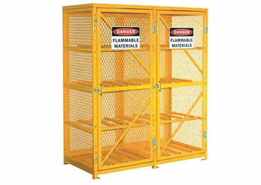 8 Shelves Compressed Gas Cylinder Storage Cabinets With 2 Warning Label 72 Inch supplier