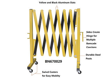 Aluminum Light Duty Portable Folding Security Gates For Stock Checking 40 Inch Height supplier