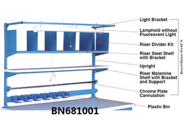 Adjustable Heavy Duty Work Table , Industrial Workstation Table P/C Finished supplier