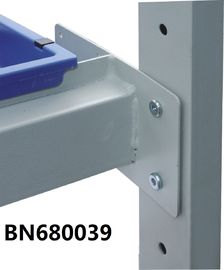 Blue Industrial Work Benches Storage Bin Rails For Increasing Efficiency 48" supplier