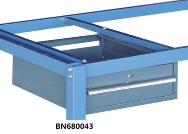 Punched Steel Industrial Metal Workbench Drawer Lockable For Security supplier