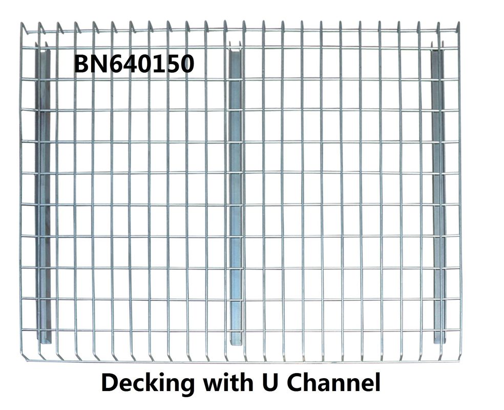 High Visible Teardrop Pallet Rack Wire Decking 3 Channels Pallet Racking Accessories supplier