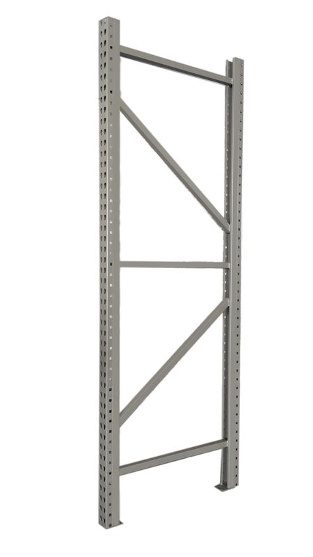 3” X 3” Section Teardrop Pallet Racking Upright Frame 4" X 4 1/4" Footplates supplier