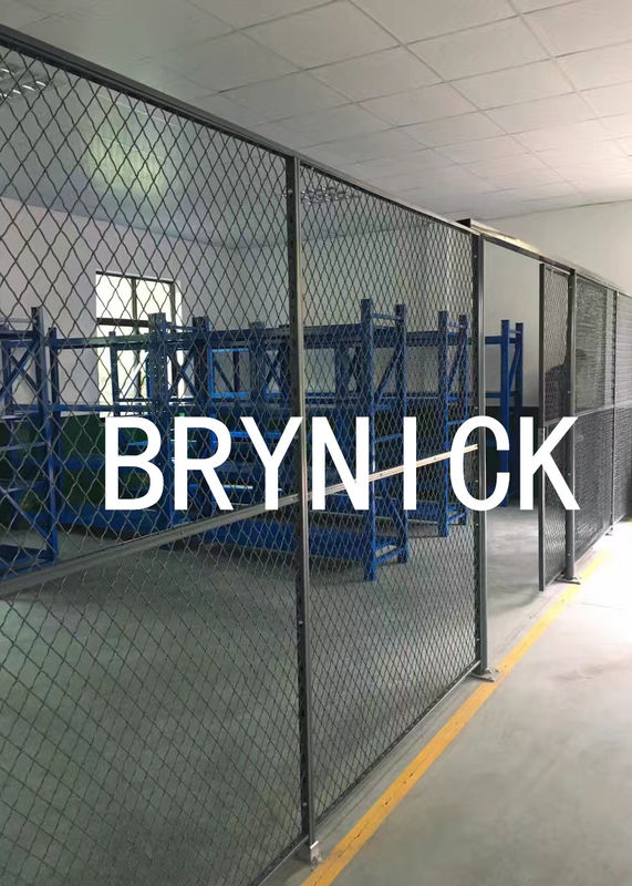 High Visible Wire Partitions &amp; Security Cages , Metal Cage Storage Lockers 20’ *15’ *10’ supplier