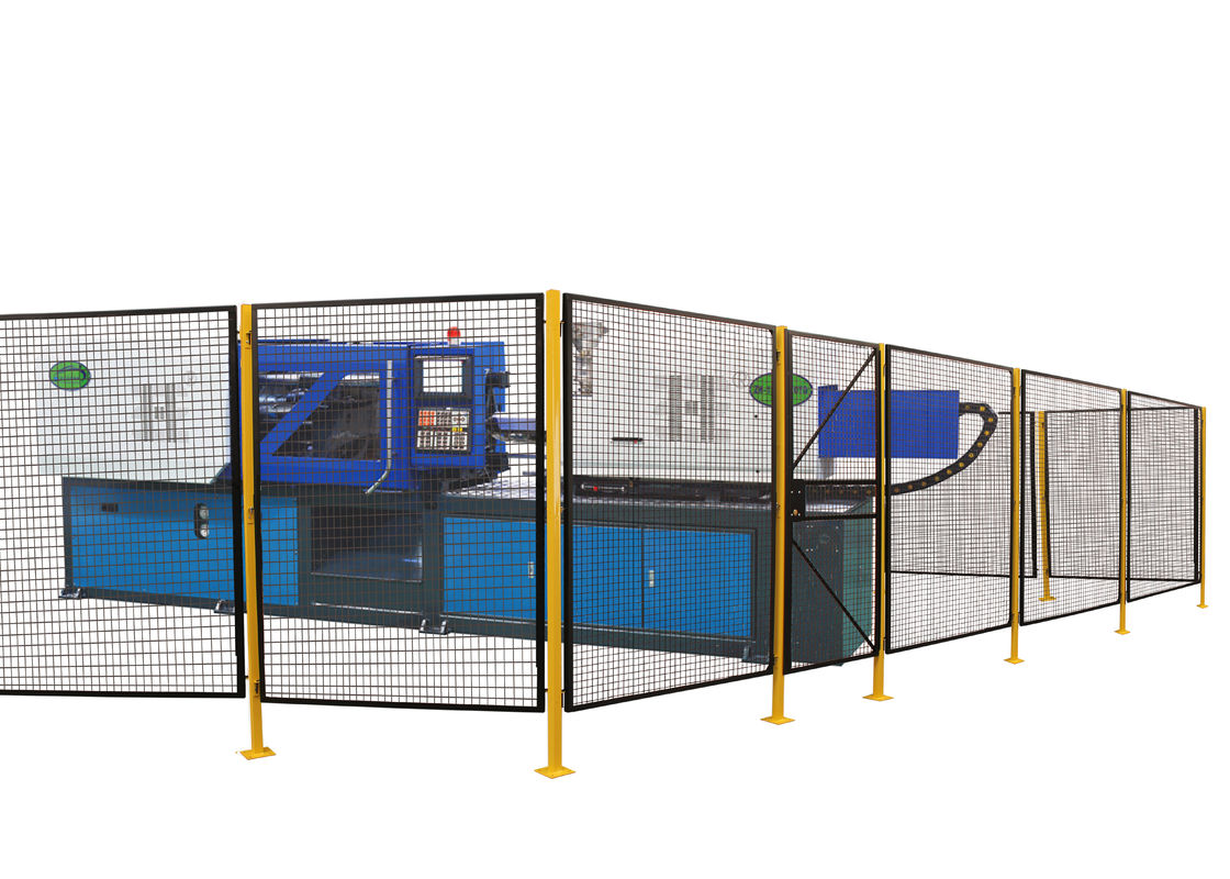 Modular Machine Guarding Panels , Steel Welded Wire Mesh Panel 5’ Wide X 7’ High supplier