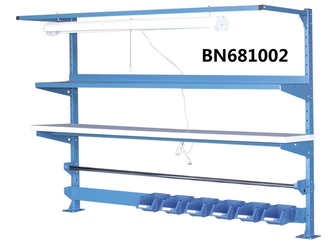 High Load Capacity Industrial Work Benches Metal Work Table For Lab Research 4" H 72" W supplier