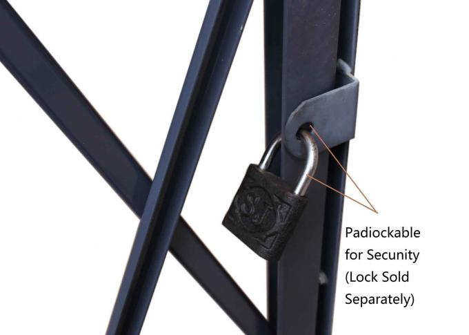 Dock Door Steel Folding Security Gates Security Scissor Doors 12’ Opening X 6 1/2’ High