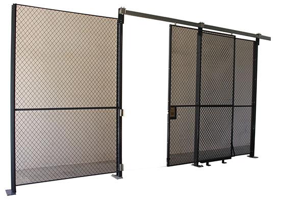 2 Sides Wire Mesh Security Partitions 10 Feet Width 10 Feet Depth 8 Feet High