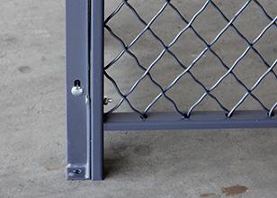 Access Control 3 Sides Wire Mesh Security Cage , Warehouse Security Cage  20* 10 *10