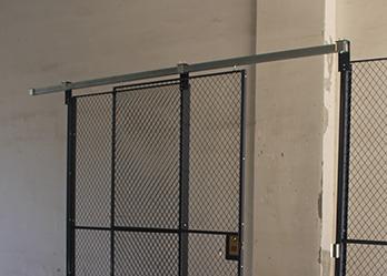 Lockable 4 Sides Equipment Storage Cage , Welded Metal Wire Storage Cages